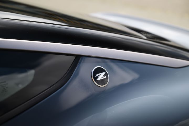 Close up of the "Z" emblem near the rear window on the 2027 Nissan Z NISMO Manual Transmission.