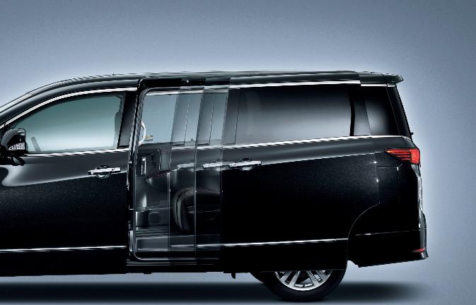 Nissan ELGRAND One touch auto slide door (2010)