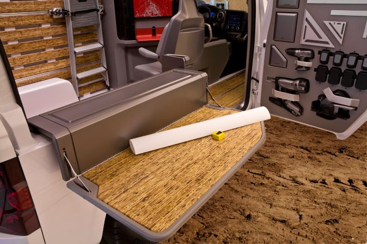 tools located inside a Nissan NV2500 Concept
