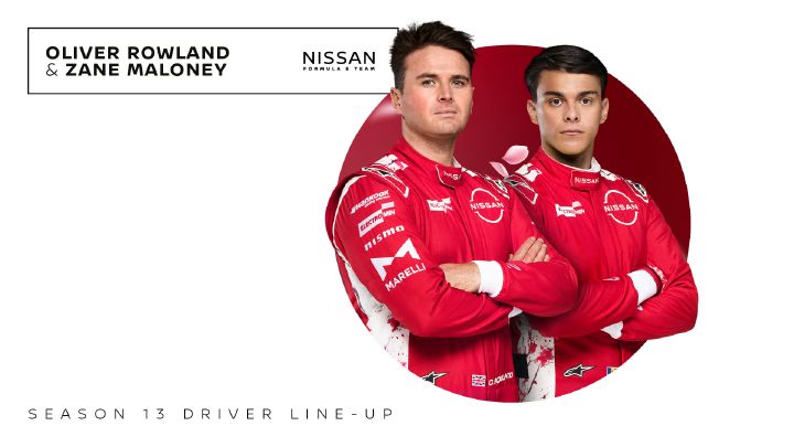 Nissan Formula E Team potwierdza skład na 13. sezon: Zane Maloney u boku Olivera Rowlanda