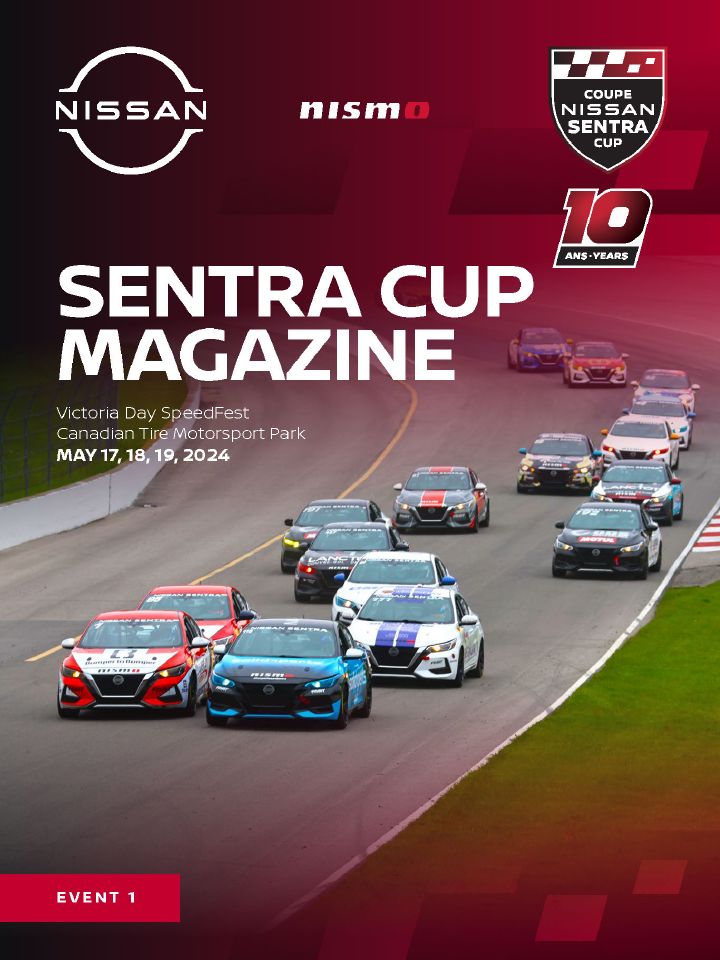 First edition of the 2024 Nissan Sentra Cup Magazine cover page
