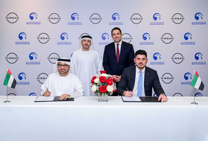 Nissan x ADNOC Distribution Signing Ceremony at Nissan Middle East