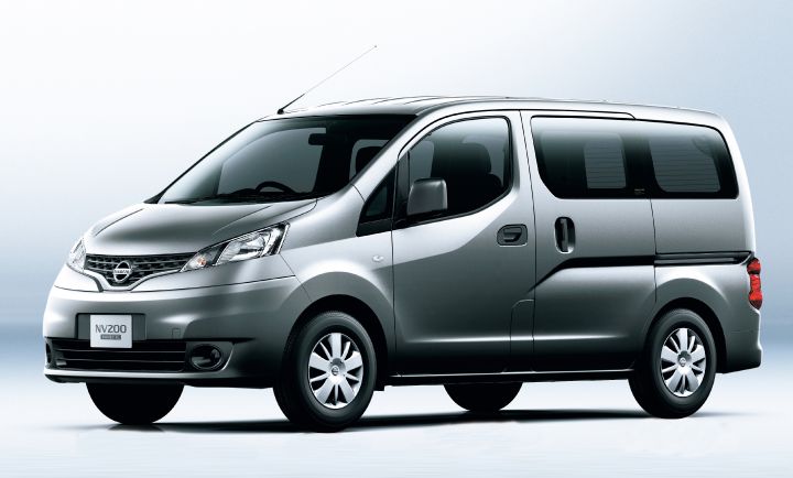 a Nissan NV200 pictured