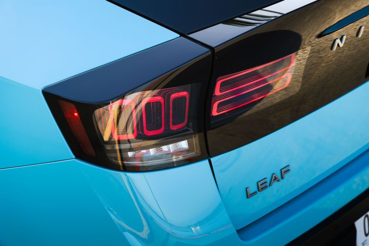 Close up of the left taillight on the 2026 Nissan LEAF.