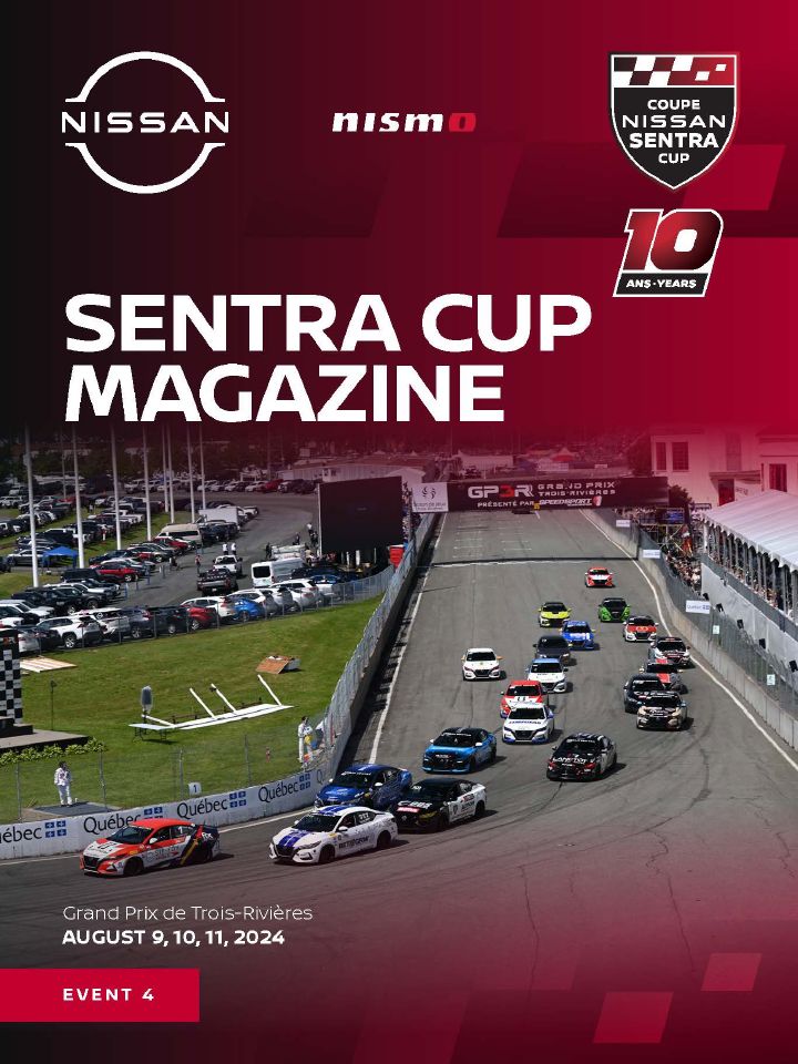 Fourth edition of the 2024 Nissan Sentra Cup Magazine cover page