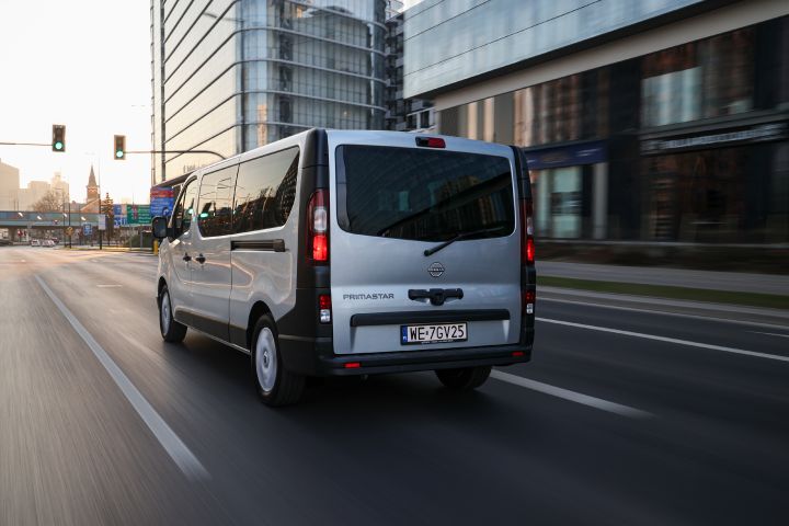 Ujęcie dynamiczne nadwozia Nissan Primastar LCV