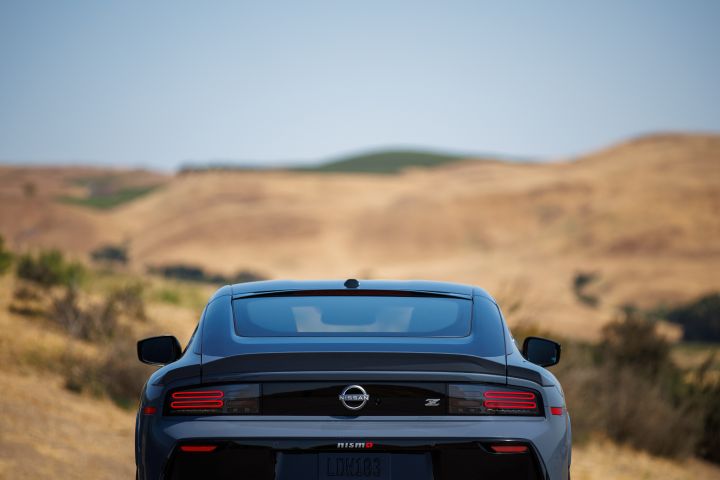 Nissan Z NISMO rear view close-up