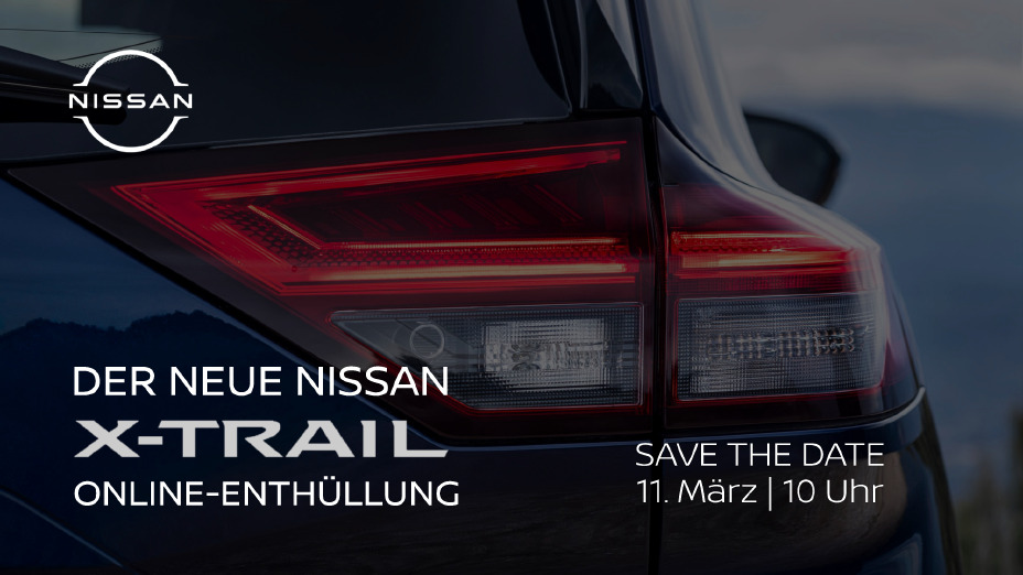 Banner Online-Enthüllung Nissan X‑Trail 2026