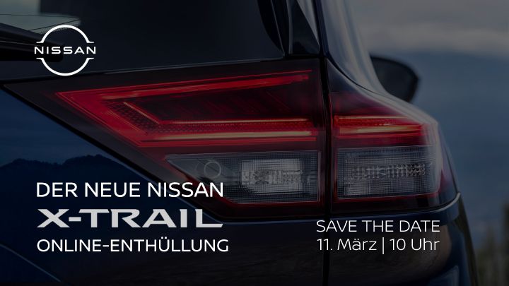 Banner Online-Enthüllung Nissan X‑Trail 2026