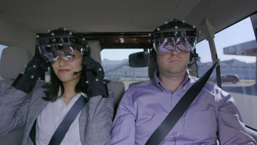 YOKOSUKA, Japan – Nissan and NTT DOCOMO, INC. are putting Nissan’s Invisible-to-Visible technology through its field test in a moving vehicle, using DOCOMO’s fifth-generation mobile communications connectivity.