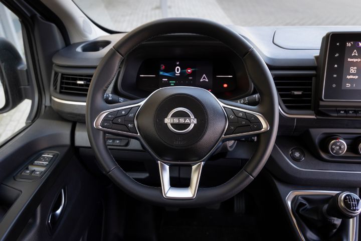 Ujęcie detalu wnętrza Nissan Primastar LCV
