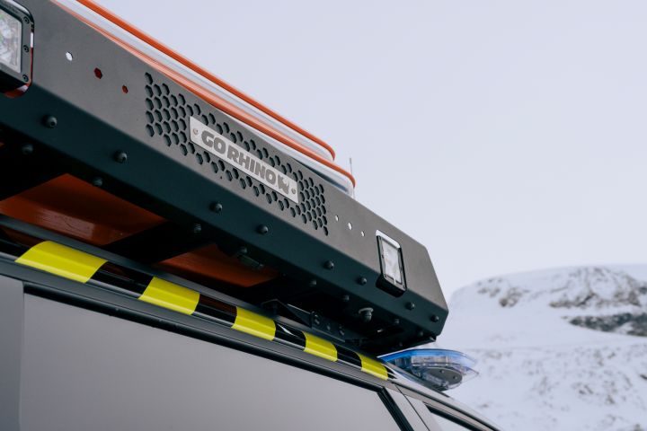 Top Ghorino rack on X‑Trail Mountain Rescue