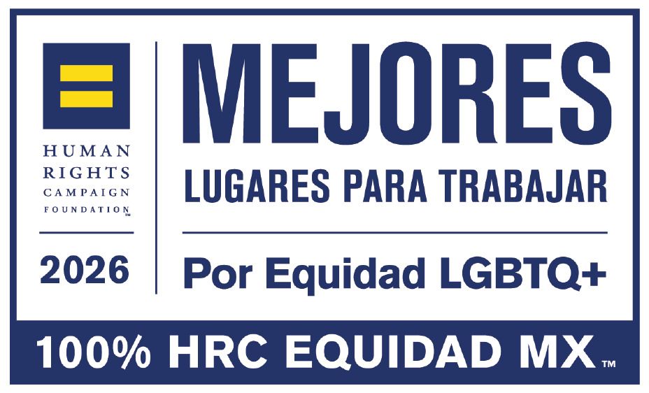 Fotografía de certificado “Mejores Lugares para Trabajar LGBTQ+ 2026”