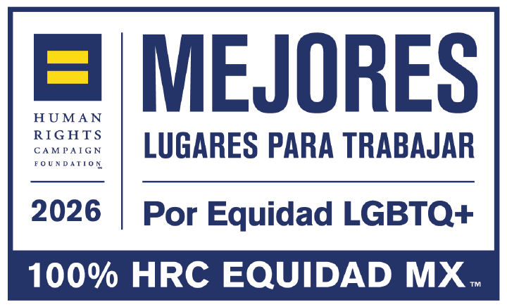 Fotografía de certificado “Mejores Lugares para Trabajar LGBTQ+ 2026”