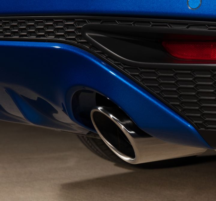 Close-up image of the exhaust pipe on the 2024 Altima SV Special Edition