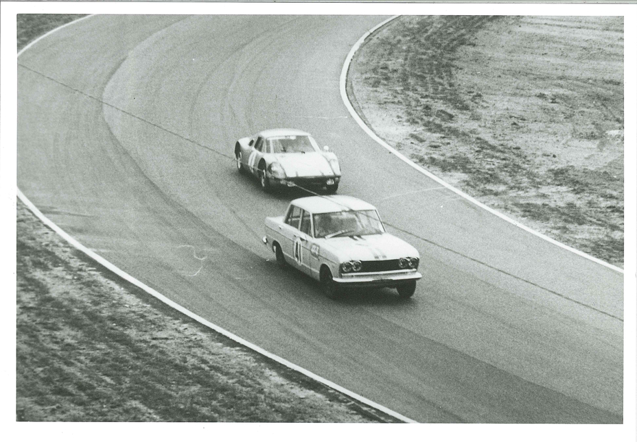 Driver Tetsu Ikuzawa's No. 41 Skyline GT Overtakes the