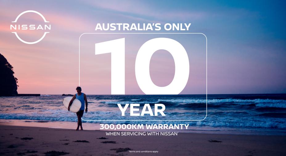 Hero image for Nissan Australia 10 Year warranty announcement