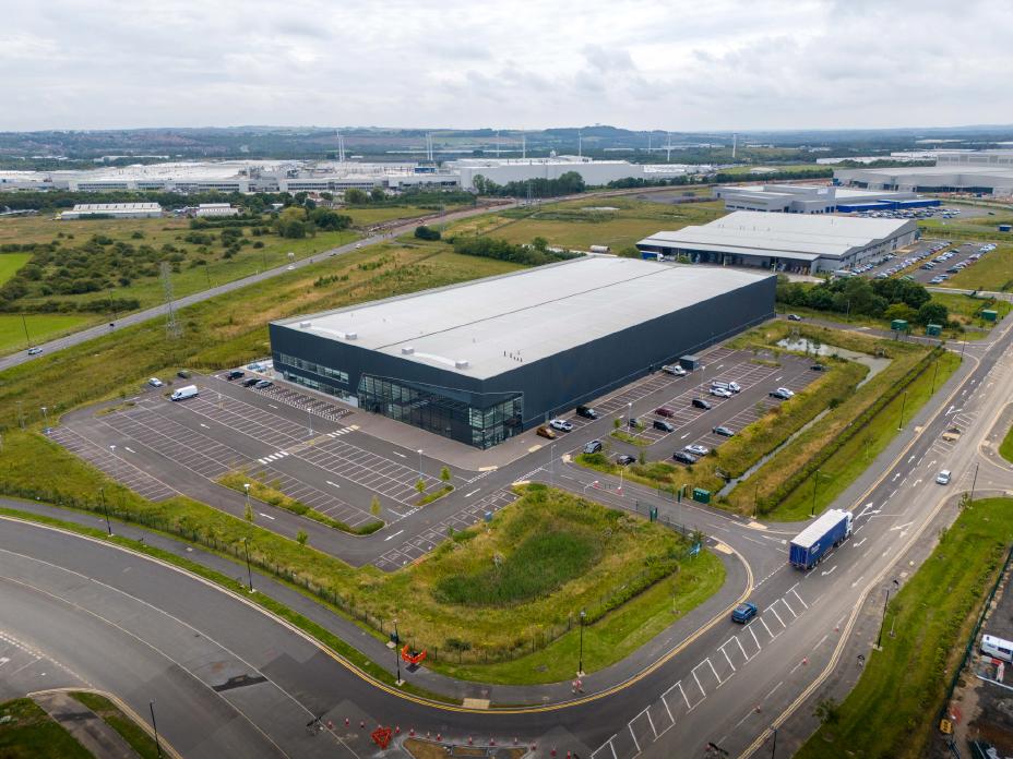Vue aérienne de la nouvelle usine JATCO Uk à Sunderland