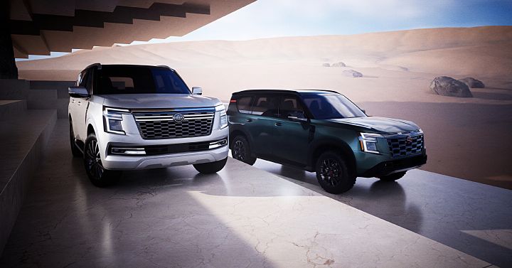 Exterior static image of a 2026 Nissan Patrol and Nissan Armada