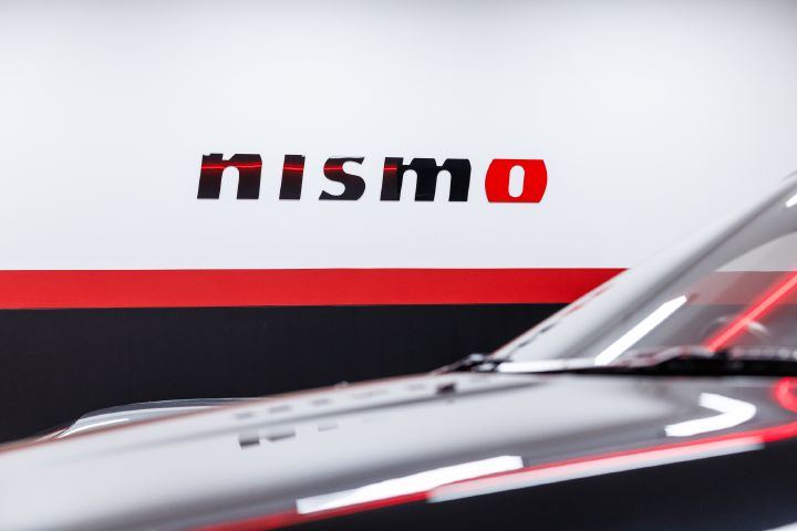 The NISMO Signage within the new workshop at the NISMO Performance Centre Melbourne