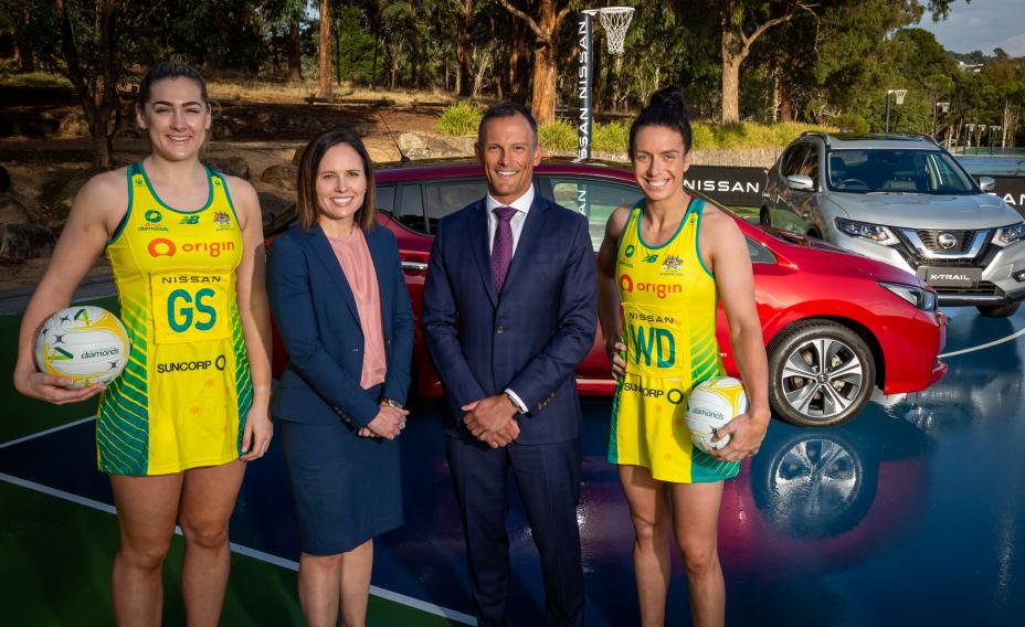 Sophie Garbin Australian Diamond, Kelly Ryan CEO Netball Australia