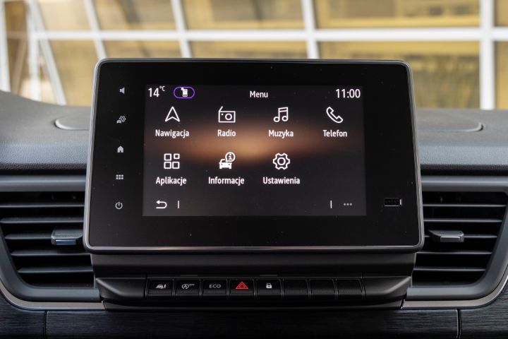 Ujęcie detalu wnętrza Nissan Primastar LCV