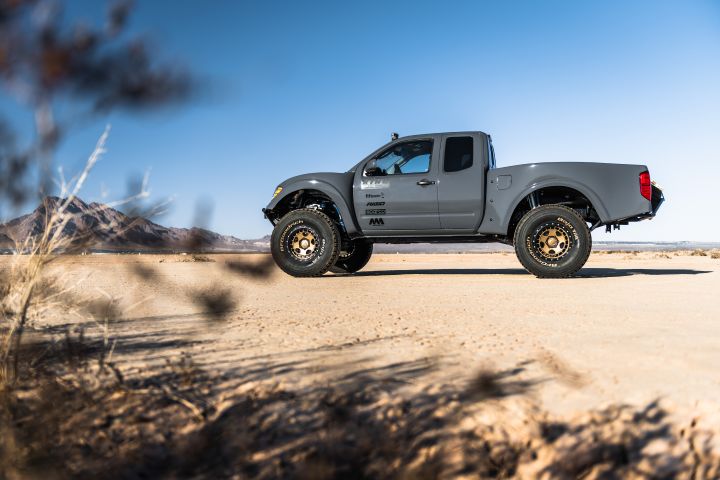 A low distant photo of the Frontier Desert Runner drivers side