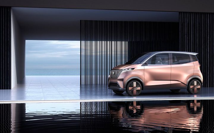 A rendering of the IMk concept parked near a pool