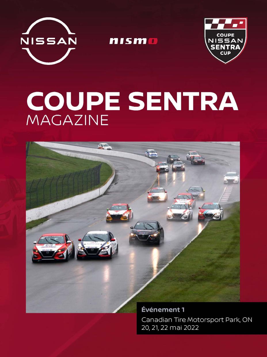 1ère édition de la couverture du magazine Coupe Sentra 2022.