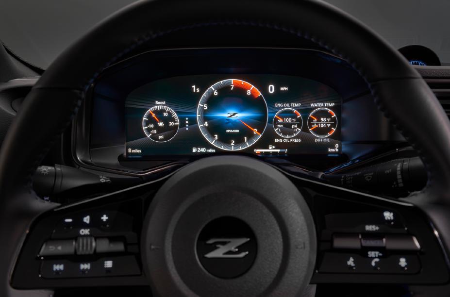 Instrument cluster on the 2023 Nissan Z.