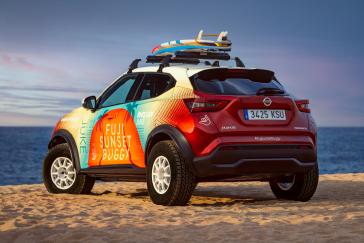 El Nuevo Nissan JUKE Fuji Sunset Buggy conquista la playa