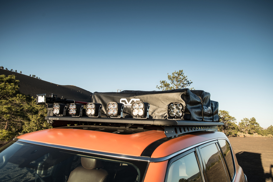 Detail shot of the light bar on the Nissan Armada Mountain Patrol.