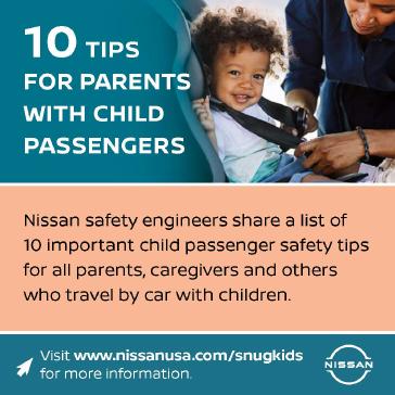 Nissan Snug Kids ® program child safety seat evaluation day at Nissan Smyrna Field Quality Center on Aug. 15, 2022.
