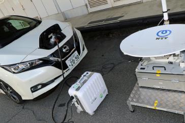 A trial using Nissan LEAF electric cars to help power office buildings has proved successful in cutting energy costs and CO2 emissions.