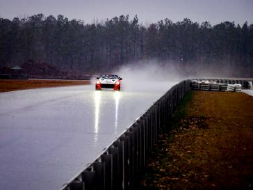 The first two Z GT4s in the U.S. have started testing in preparation for the 2023 SRO Pirelli GT4 America season. Pictured is the TechSport Racing car undergoing testing at Carolina Motorsports Park in the U.S.