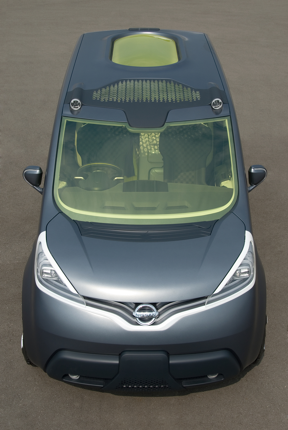 the top view of a Nissan NV200 Concept