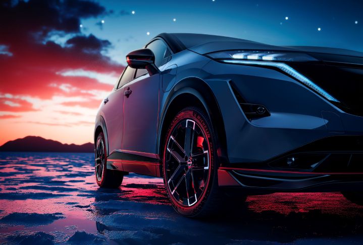 Ariya NISMO in atmospheric background