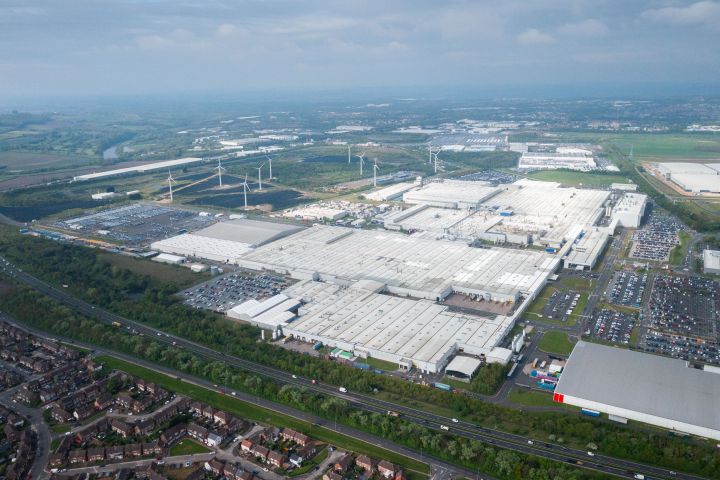 Luftaufnahme des Nissan Sunderland Werksgeländes