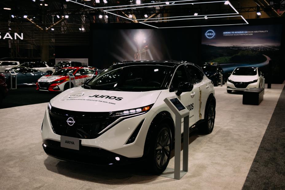 2024 Nissan ARIYA showcased at Toronto's Auto Show with JUNOS branding