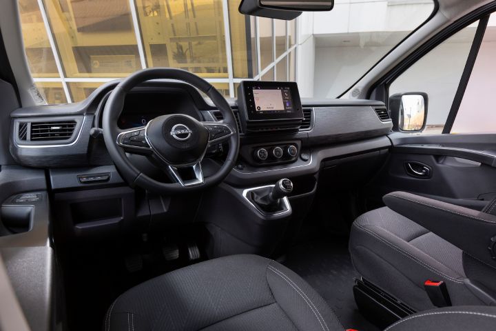 Ujęcie detalu wnetrza Nissan Primastar LCV