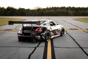 Nissan Global Time Attack TT 370Z parked on test track