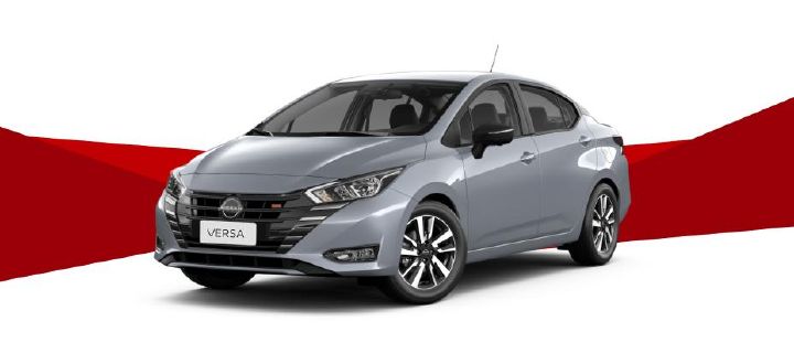 Detalhes em alumínio da roda de um carro da Nissan