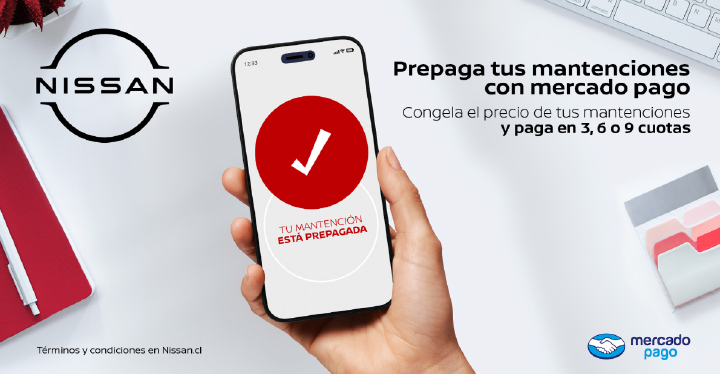 Dispositivo muestra nueva modalidad de pago para mantenciones en Nissan