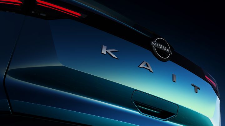 Imagem da traseira do novo Nissan Kait em detalhe