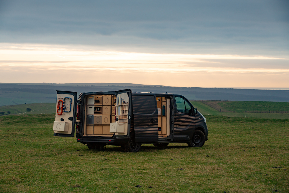 Nissan unveils NV300 Concept-van, a mobile workshop for a creative woodworking professional