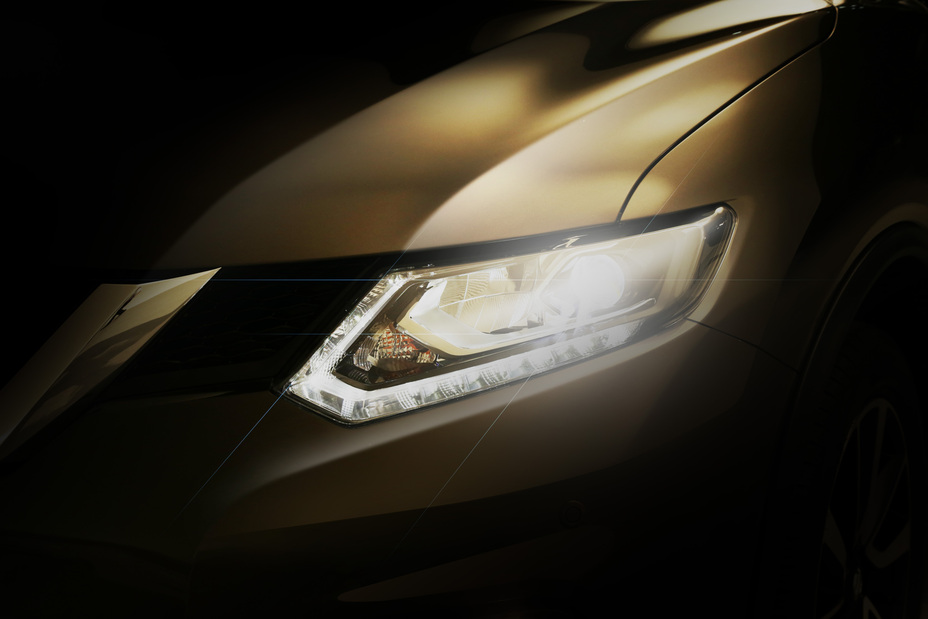 a vehicle's headlight pictured