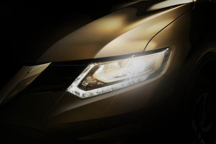 a vehicle's headlight pictured