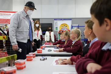 UK Prime Minister Boris Johnson visit to Sunderland plant