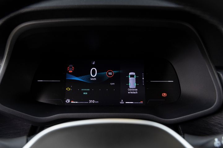 Ujęcie detalu wnętrza Nissan Primastar LCV