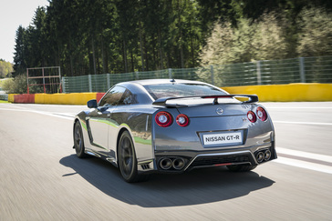 The new GT-R boasts a thoroughly refreshed exterior look that adds a high sense of style to what is already considered one of the most distinctive-looking sports cars in the marketplace.